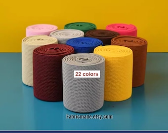 2 yards 22colors choose - 1.4 inches/ 60mm Elastic Band, Twill Elastic Webbing