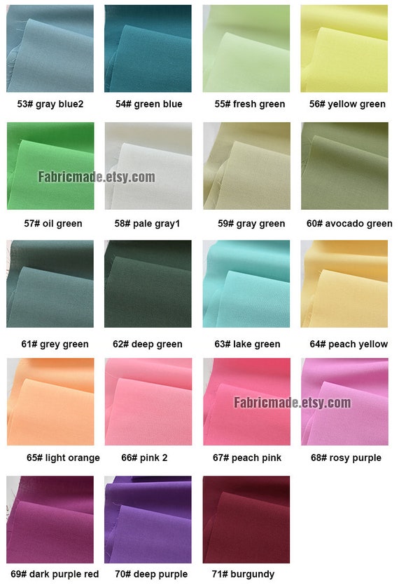 Buy 71 Colors Thin Solid Cotton Fabric Lining Fabric 1/2 Yard Online in  India 