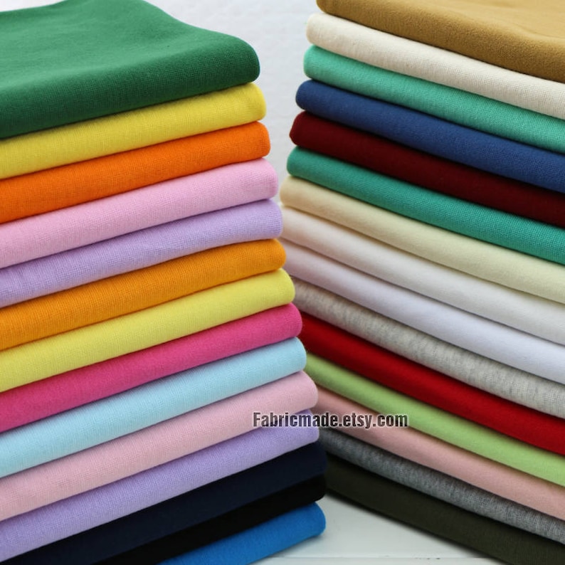80 Colors Light Ribbing 7.8 Length 20 x 150cm Ribbing and Binding Knit Fabric For Neckline, Cuffs, Hems image 1