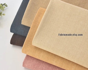 Solid Cotton Fabric Slubbed Texture Cotton - 1/2 yard