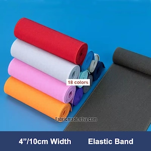 1 Meter 16 Farben wählen - 100 mm Gummiband, Twill Gummiband