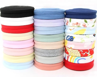Cotton Jersey Knit Bias Tape – 20mm Double Fold Binding, 5 Meters