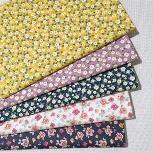 Tiny Floral Fabric Shabby Chic  Flower Spring Cotton Fabric- 1/2 Yard