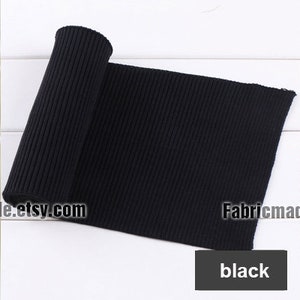 32 Colors Thick Ribbing 16cm x 100cm Ribbing and Binding Knit Fabric For Neckline, Cuffs, Hems image 3