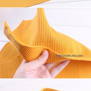 32 Colors Thick Ribbing 16cm x 100cm Ribbing and Binding Knit Fabric For Neckline, Cuffs, Hems image 8