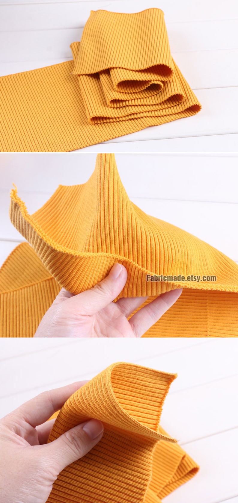 32 Colors Thick Ribbing 16cm x 100cm Ribbing and Binding Knit Fabric For Neckline, Cuffs, Hems image 8