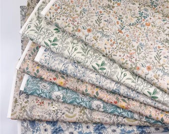 Tiny Flower Fabric, Small Floral Cotton, For Girl's Dress - 1/2 Yard