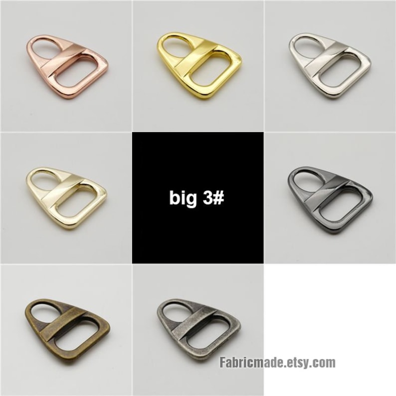 5pcs No.3 5 8 Metal Zipper Pulls Brass Metal Zipper in Rosy Etsy