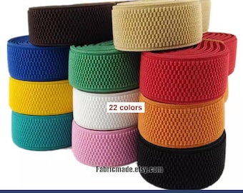 3 yards 22 couleurs au choix-bande élastique de 1.5 pouces/40mm, sangle élastique en maïs, accessoires vestimentaires