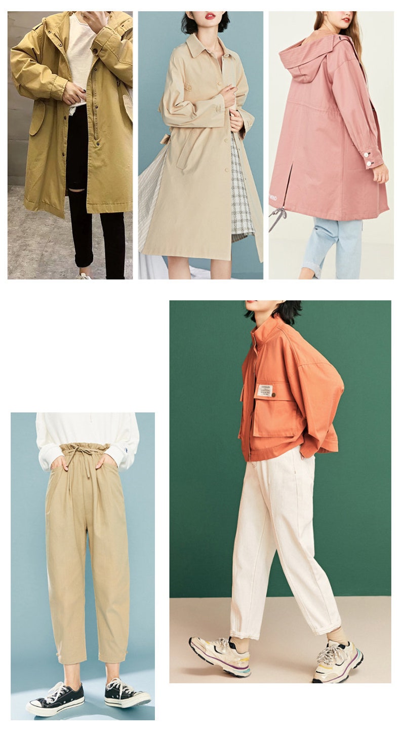 Coat Pants Solid Cotton Fabric Collection Prewashed Cotton For Etsy