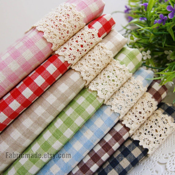 Japanese Linen Fabric Basic Plaid Fabric Plaid Linen Cotton Etsy