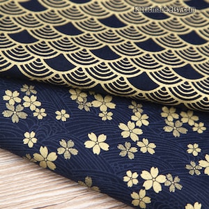 Medium Cherry Blossom Sakura Sevenberry Japanese Cotton