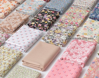 50 stijlen Little Floral Cotton Fabric Shabby Flower Cotton Fabric Collection- 1/2 yard