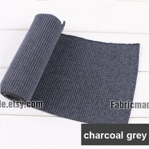32 Colors Thick Ribbing 16cm x 100cm Ribbing and Binding Knit Fabric For Neckline, Cuffs, Hems image 5