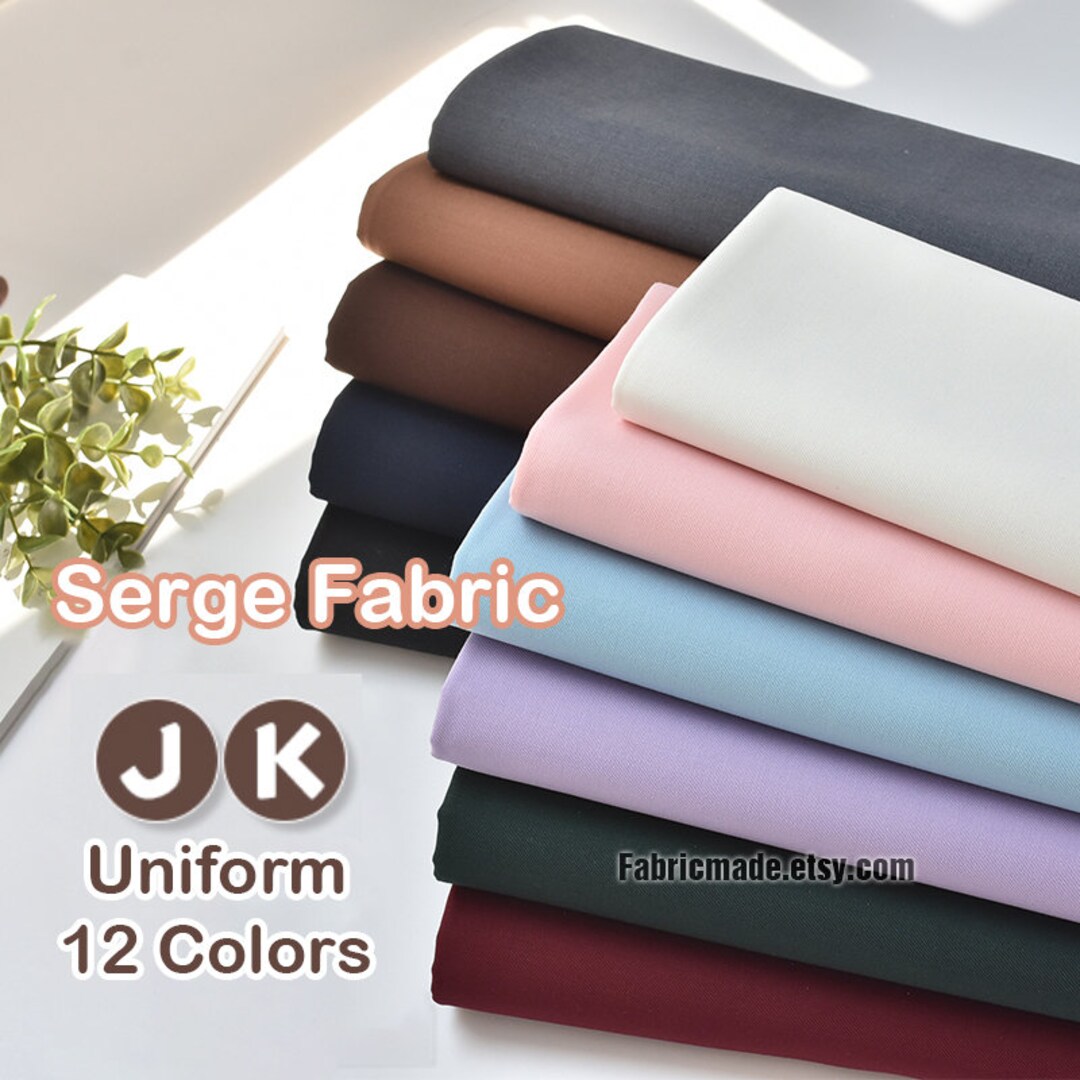 Solid Serge Fabric for Suits School Uniform JK Uniform 1/2 Yard - Etsy