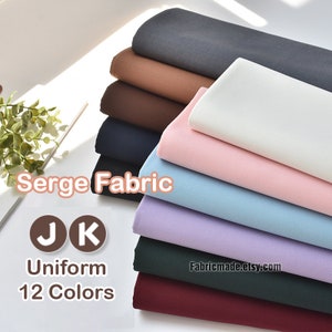 Solid Serge Fabric For Suits School Uniform JK Uniform - 1/2 yard