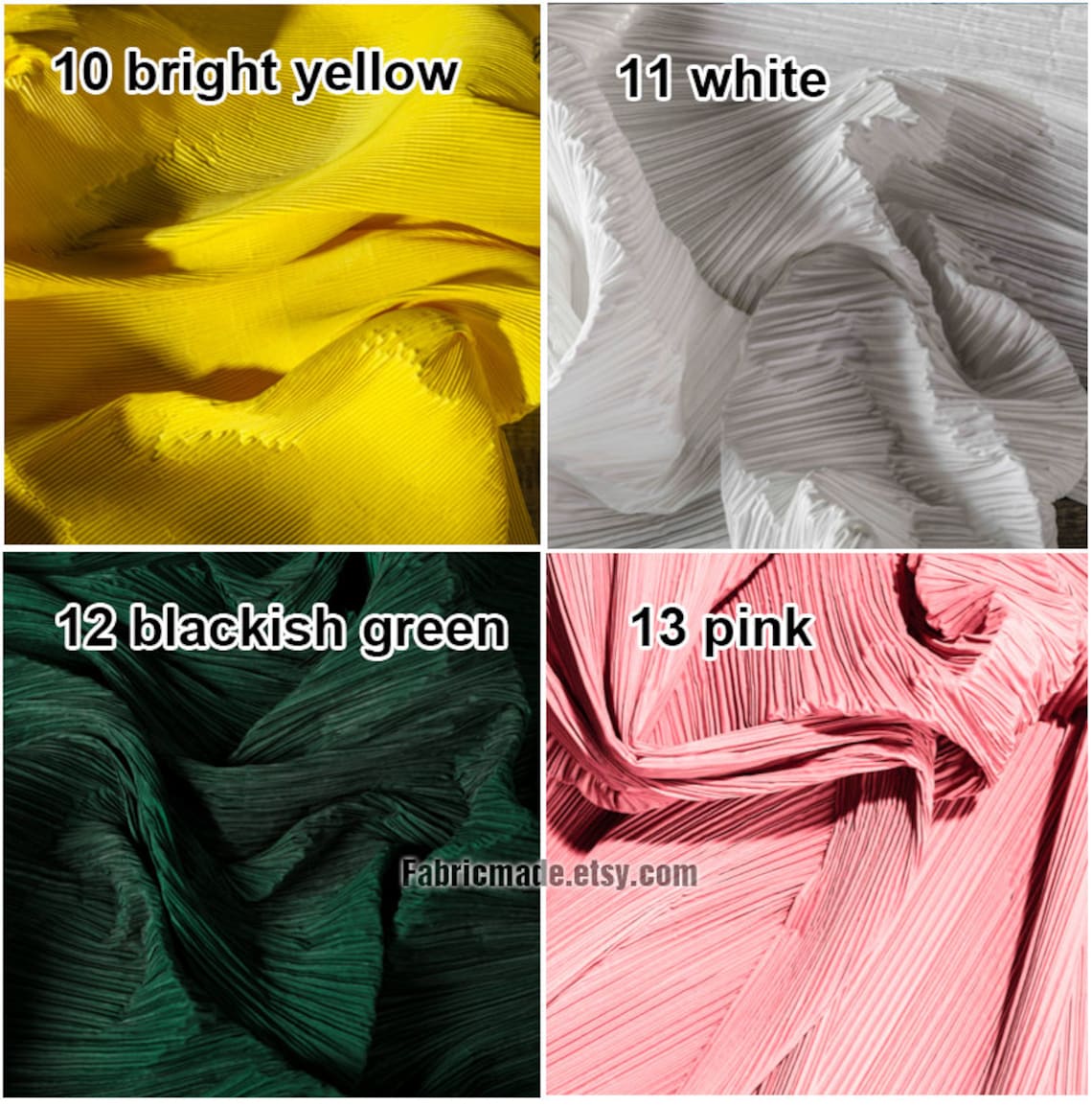 13 colors Crinkled Fabric Washable Designer Fabric For DIY Etsy