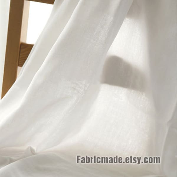 Sale - Double Layers Gauze White Cotton Fabric/ Baby Bib Fabric - 1/2 yard