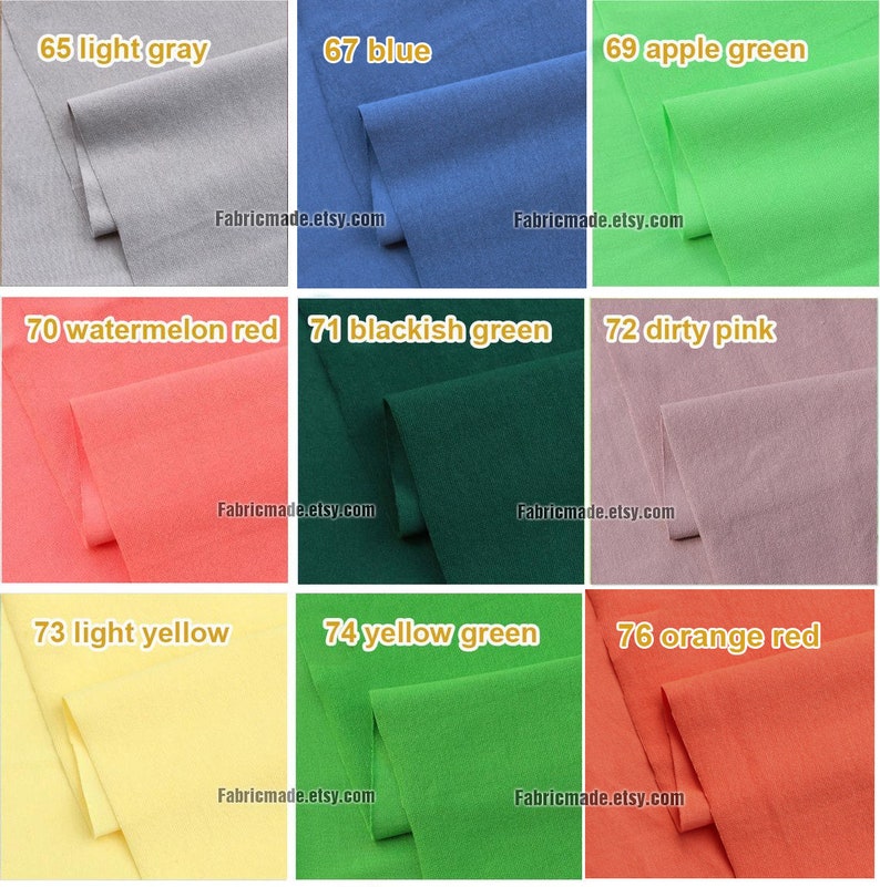 80 Colors Light Ribbing 7.8 Length 20 x 150cm Ribbing and Binding Knit Fabric For Neckline, Cuffs, Hems image 7