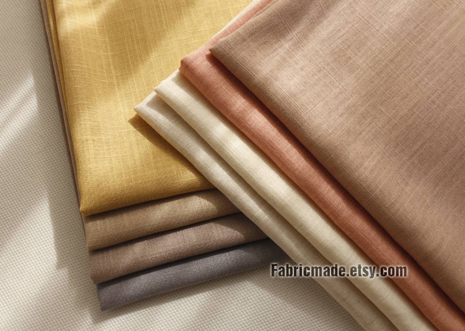 Bamboo Joint Linen Fabric Solid White Pink Tan Green Linen Etsy