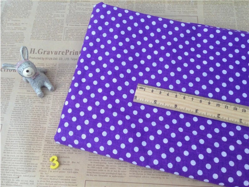 Purple Bundle Fabric/ Lilac Purple Fabric/ Purple Cotton Fabric/ Girl's Fabric Bundle Sets for 8 each 45cmX45cm image 3