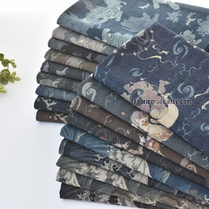 18 styles -Japanese Cotton Fabric Dragon Wave Cotton - 1/2 yard