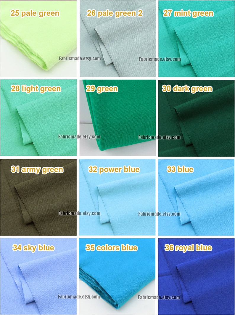 80 Colors Light Ribbing 7.8 Length 20 x 150cm Ribbing and Binding Knit Fabric For Neckline, Cuffs, Hems image 4