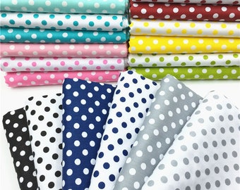 100% Cotton Fabric FQ Floral Retro Polka Dot Star Spot Patchwork FabricTime VK76