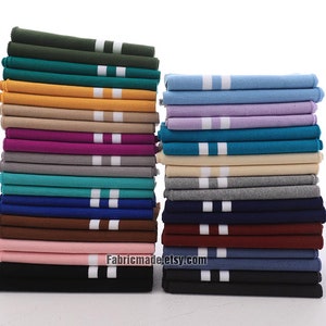 1X1 48 colors Solid Stripes Ribbing- 17cm x 90cm Ribbing and Binding Knit Fabric For Neckline, Cuffs, Hems