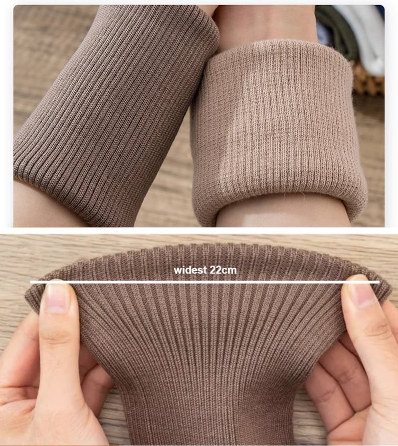 Tube Knit cuff fabric Ribbing Fabric Cotton Ribbed Knit Coat Jacket fabric 46 colors Choose image 9