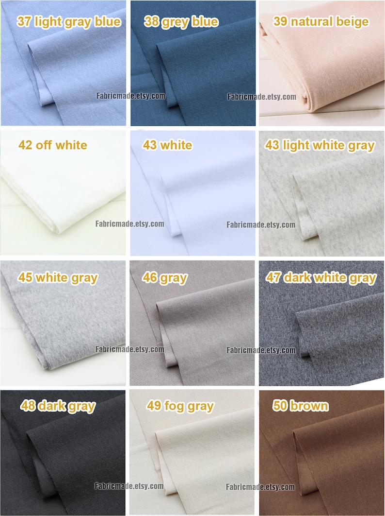 80 Colors Light Ribbing 7.8 Length 20 x 150cm Ribbing and Binding Knit Fabric For Neckline, Cuffs, Hems image 5