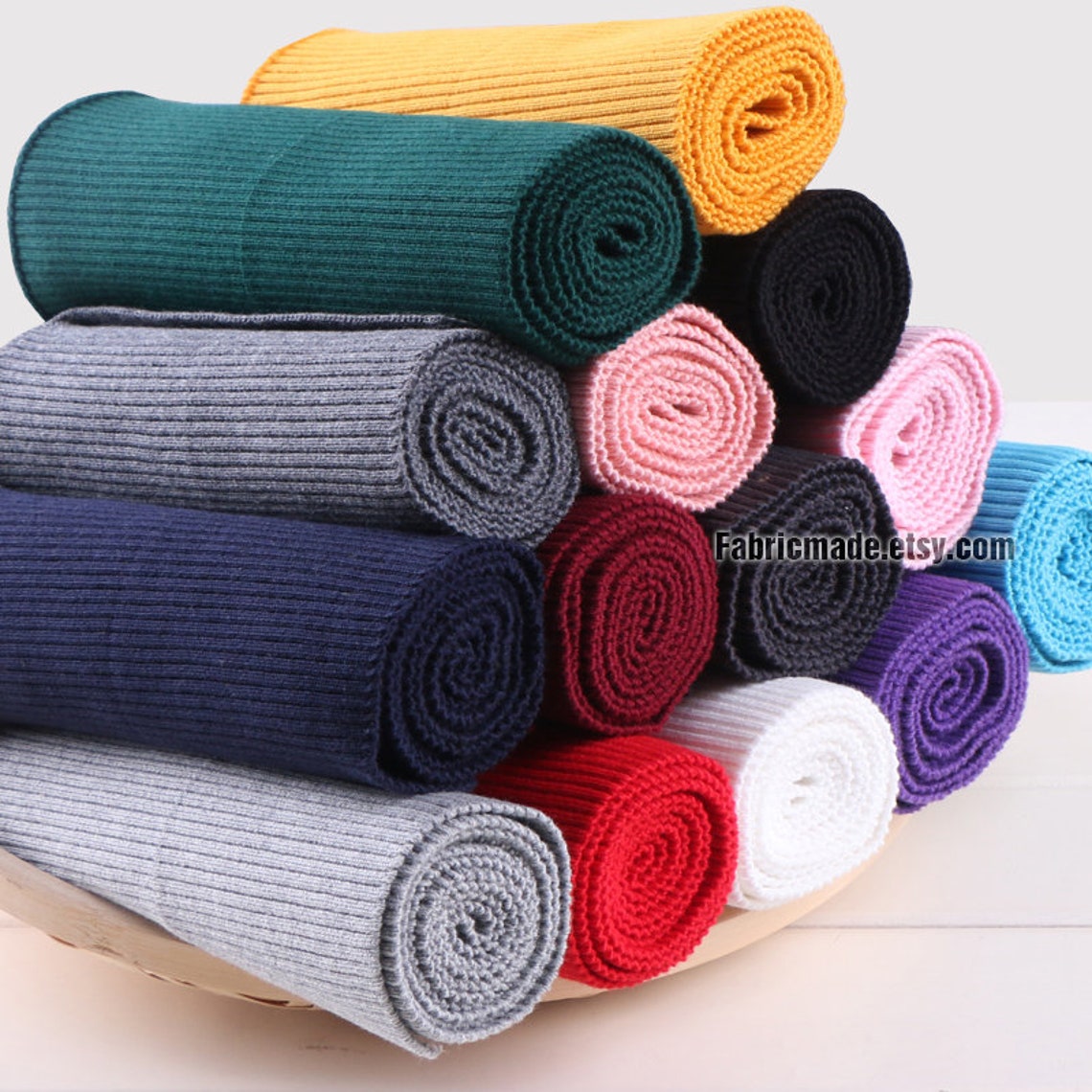 15 Colors Thick Ribbing 16cm x 100cm Ribbing and Binding Knit Etsy