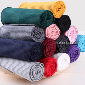 2X2 Cotton Rib Knit Thick Ribbed Cotton Cloth Fabric Cotton - China Rib  Fabric and Fabric price