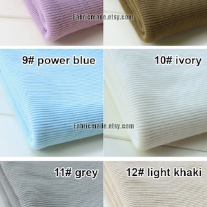 Thick Heavy Ribbing 3.9 Length 10 x 120cm Ribbing and Binding Knit Fabric For Winter Neckline, Cuffs, Hems image 3