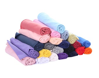 Stretch Knitting Cotton Fabric Jersey Knit Fabric 20 Colors- 1/2 yards