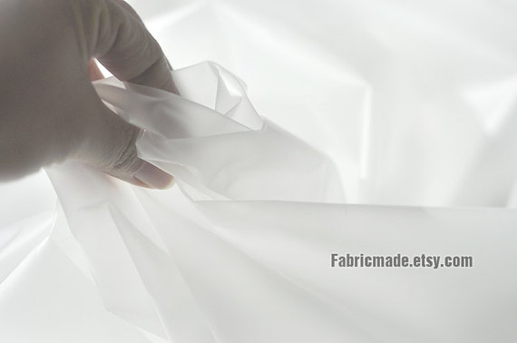 Nbeads 99×99cm Tissu Translucide, Tissu Transparent en TPU PVC