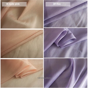 17 Colors Solid Silk Linen Blend Fabric 19.6/50cm - Etsy
