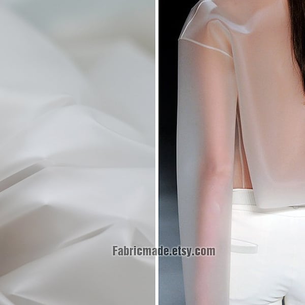 Translucent TPU Fabric – Waterproof Raincoat, Costume Designer Material (0.2mm)