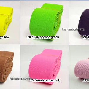 2 yards 27 colors choose 3 inches/ 75mm Elastic Band, Twill Elastic Webbing image 5