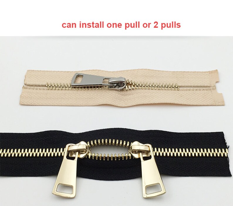 No. 5 Luxury Metal Zipper by the Yard Silver Gold Gunmetal Etsy