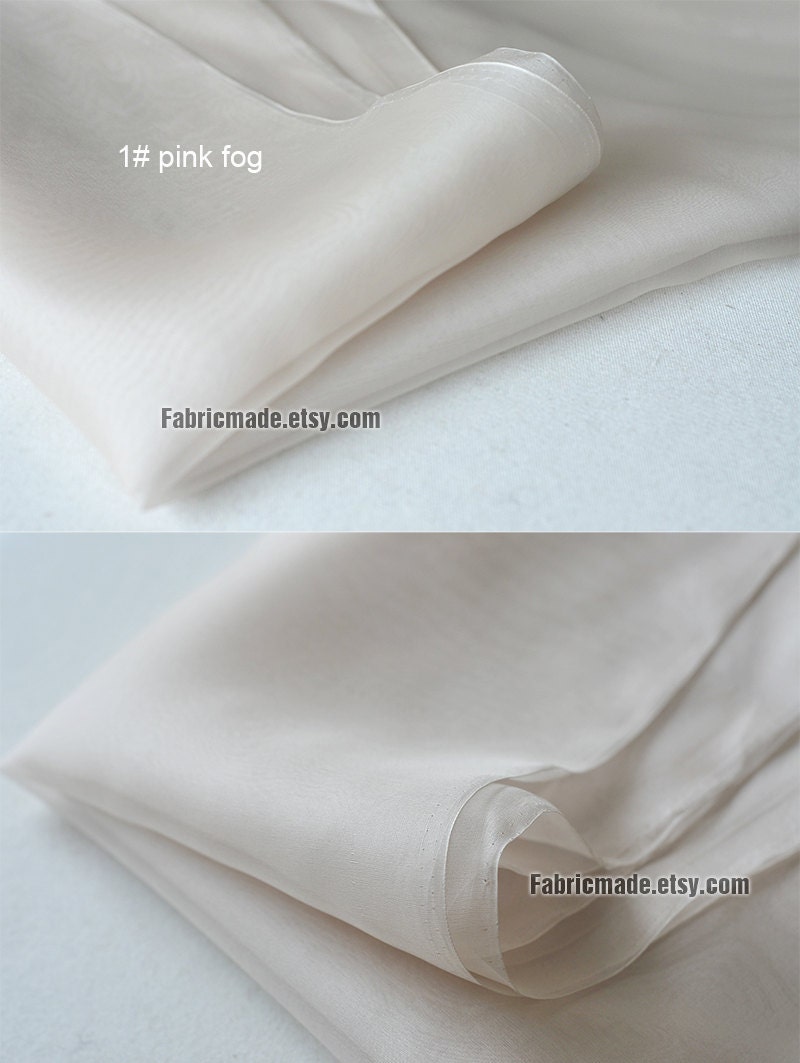 100% Silk Fabric Nude Pink Tone Light Weight Sheer Organza - Etsy Denmark