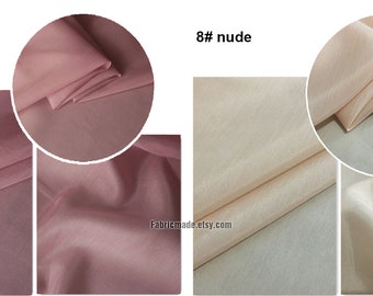 40 Colors Solid Silk Cotton Blend Fabric Lining Fabric 19.6/50cm