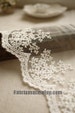 White Embroidery Lace Trim Bridal Lace Wedding Lace Floral Lace Cotton Embroidery- width 11cm 4 inches, one yard Lace 