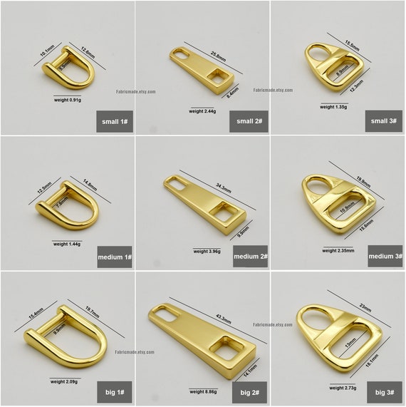 50cm Double Slide Zip Gold Metallic Pull 50cm Double Slide Zip Gold Metallic Pull