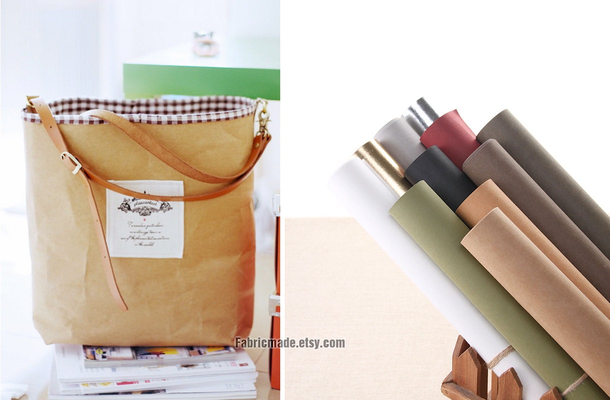 SaleGermany Natural Kraft Paper Fabric Natural Washable Kraft Etsy