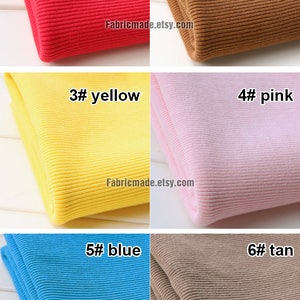 Thick Heavy Ribbing 3.9 Length 10 x 120cm Ribbing and Binding Knit Fabric For Winter Neckline, Cuffs, Hems image 2