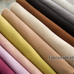Sale- 16 colors Pre Washed Cotton Fabric, Soft Solid Cotton Fabric In White Grey Lilac Beige - 1/2 yard