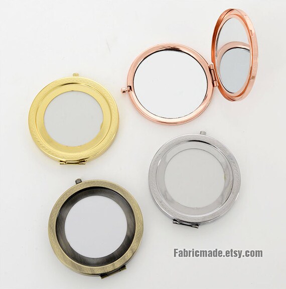 Mirror Base DIY Chrome Plated Compact Mirror Kit Etsy
