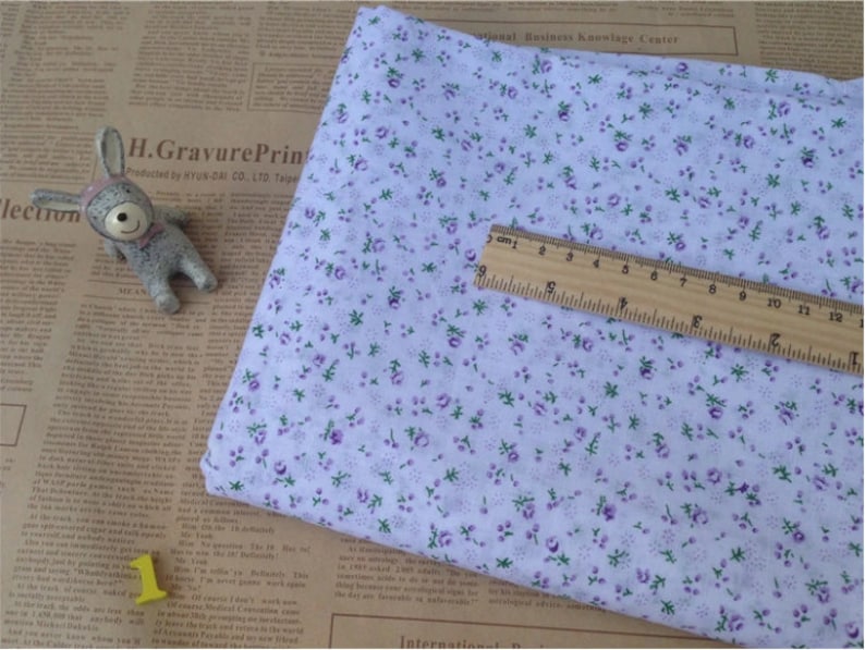 Purple Bundle Fabric/ Lilac Purple Fabric/ Purple Cotton Fabric/ Girl's Fabric Bundle Sets for 8 each 45cmX45cm image 2