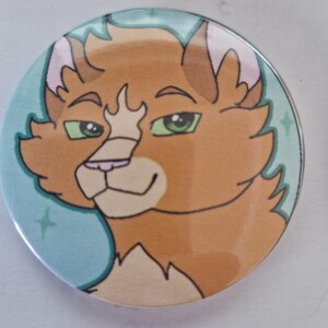Spille Warriors Firestar, Ravenpaw, Graystripe – Set di spille artistiche di gatti fatte a mano immagine 3